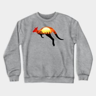 Sunburnt Kangaroo Crewneck Sweatshirt